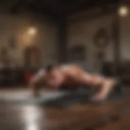 Illustration of person doing plank exercise
