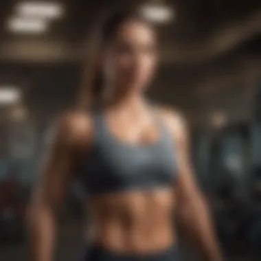 Dynamic workout scene highlighting physical fitness