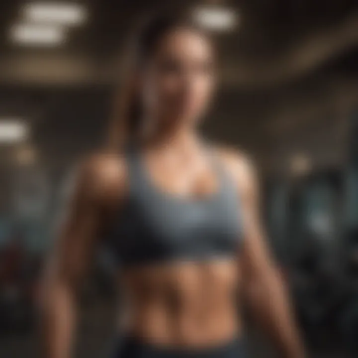 Dynamic workout scene highlighting physical fitness