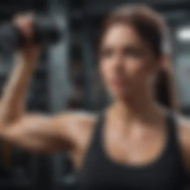 Strength Training for Enhanced Muscle Health A person engaging in strength training with weights