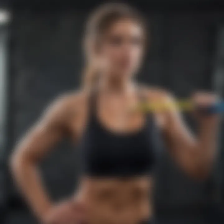 Innovative resistance band workout for muscle definition