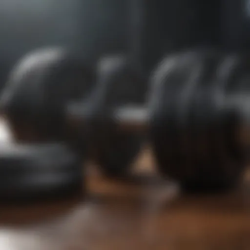 Elegant dumbbell design with sleek contours