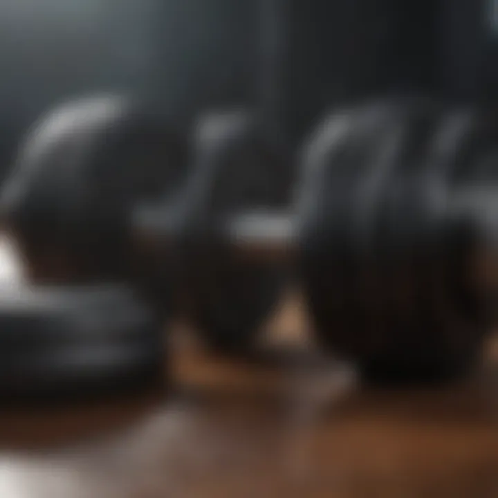 Elegant dumbbell design with sleek contours