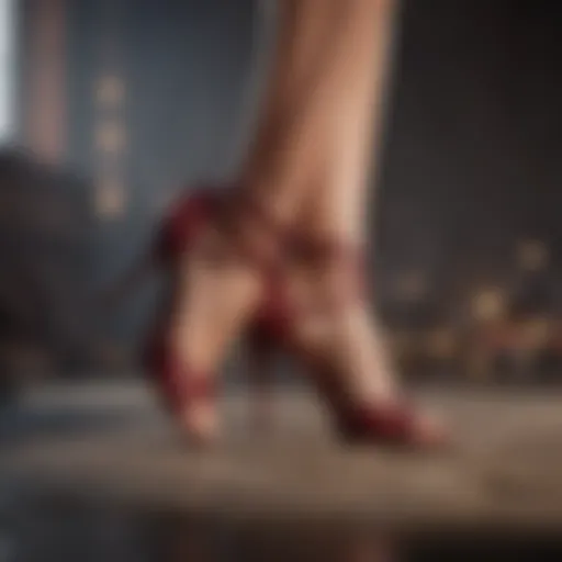 Elegant shoe with ankle support