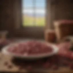 Nutrient-rich kidney beans in a rustic setting