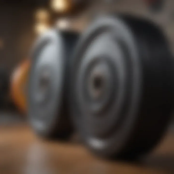 A chart comparing various brands and types of bumper plates based on features and price.