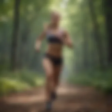 Dynamic outdoor exercise routine highlighting various physical activities