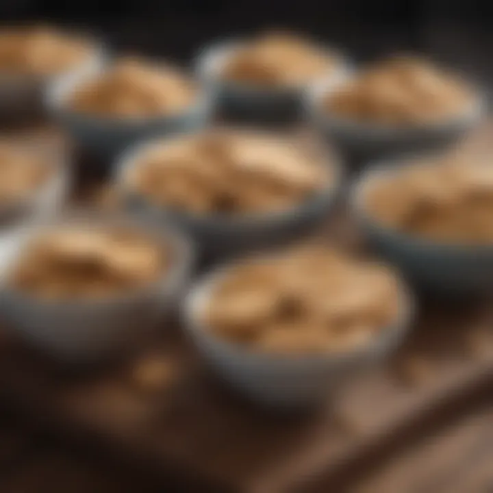Healthy snack alternatives displayed in bowls