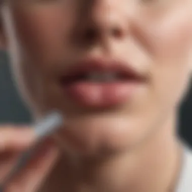 Graphic showing preventive measures for cold sores