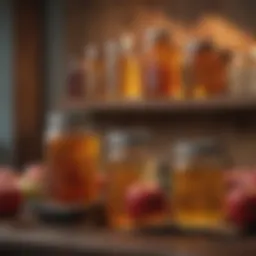 Vibrant display of various natural weight loss alternatives in jars