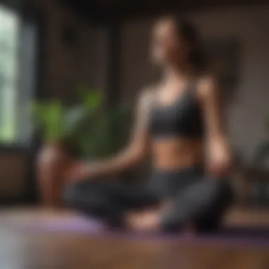 Mindfulness and Balance in Keto Fitness A person meditating in a peaceful yoga pose