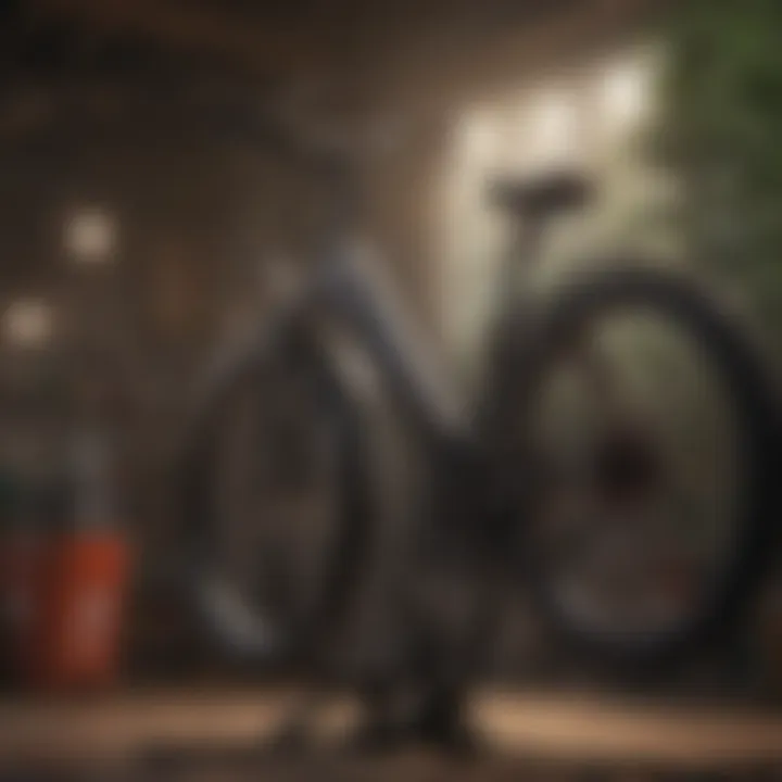 Maintenance tips for exercise bikes displayed visually