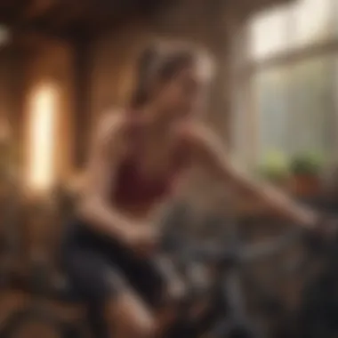 Maximizing Fitness: Engaging with Affordable Bikes User engaging in fitness routine on an affordable bike