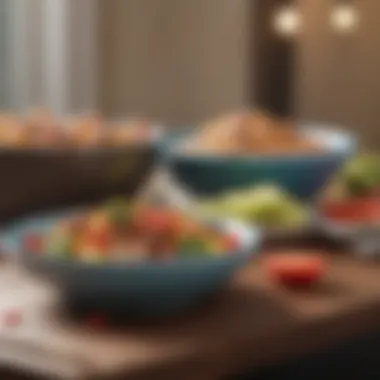 Vibrant and Balanced Meal Presentation Colorful Dash Diet meal presentation