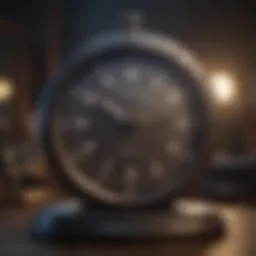 An elegant clock symbolizing the time-focused nature of fasting