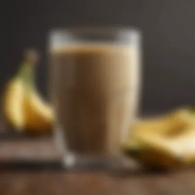 Nutty Banana Bliss Nutty Banana Smoothie sprinkled with chia seeds