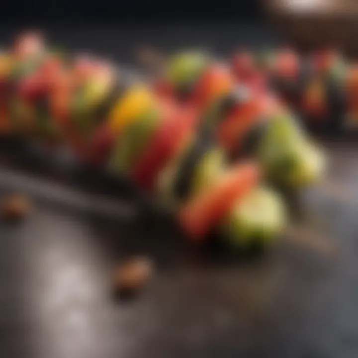 Colorful Fruit Skewers
