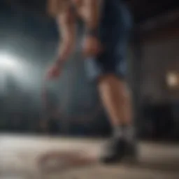 Dynamic movement showcasing the power of heavy jump ropes.