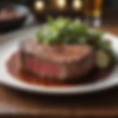 Succulent Steak Extravaganza Tender steak with protein-rich sides