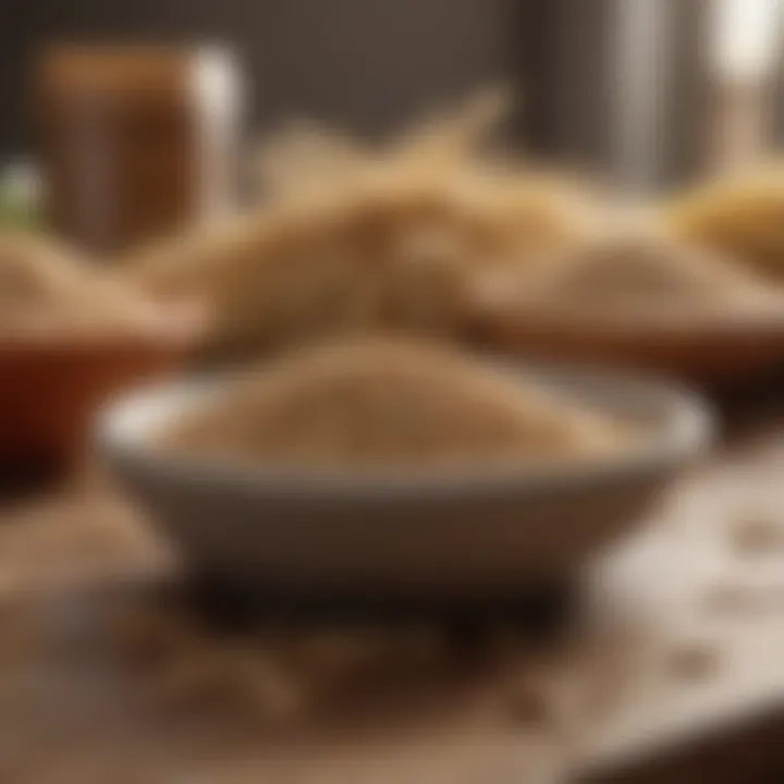 Whole Grains for Cardiovascular Support Healthy grains displayed on a table