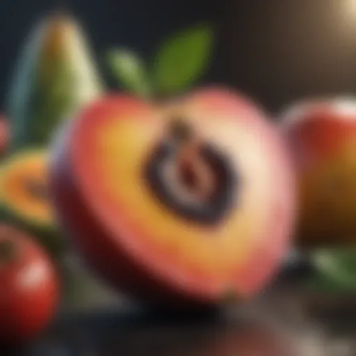 Vibrant fruits rich in antioxidants