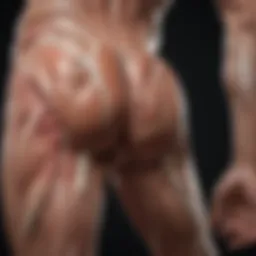 Illustration of muscle anatomy highlighting areas prone to cramps