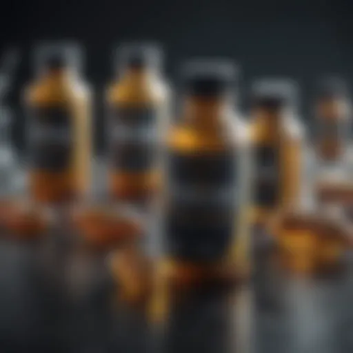 Bottles of high-quality fish oil supplements