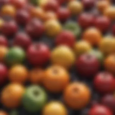 Fruits: Nature's Sweet Fiber Providers Colorful array of fruits highlighting their soluble fiber benefits