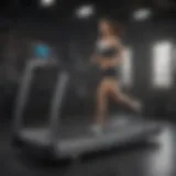 State-of-the-art treadmill showcasing innovative design and technology
