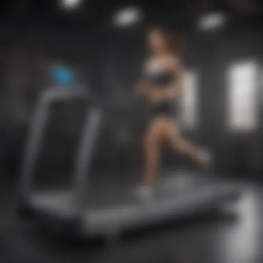 State-of-the-art treadmill showcasing innovative design and technology