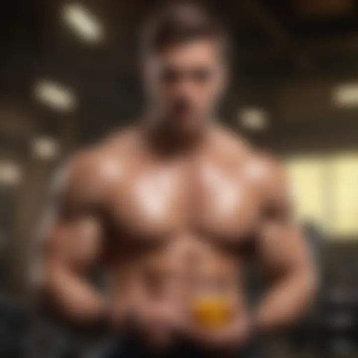 Balanced meal for muscle definition