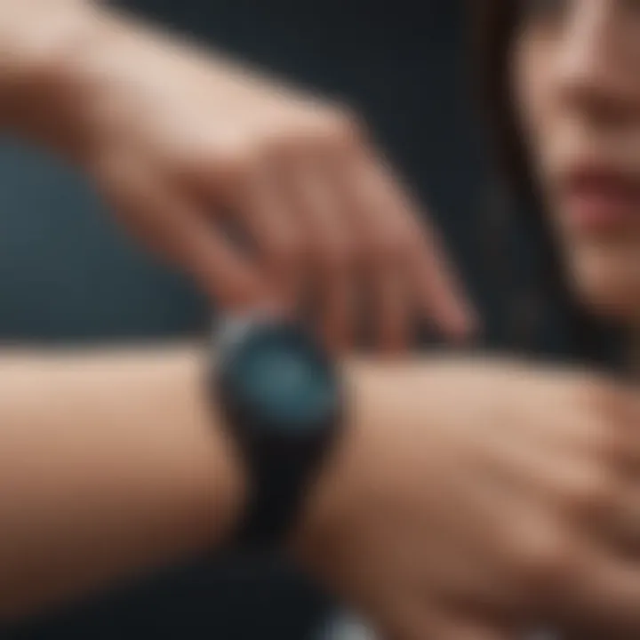 Graph depicting growth in the adoption of health tracker watches