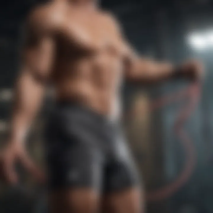 A durable CrossFit jump rope emphasizing its robust construction.