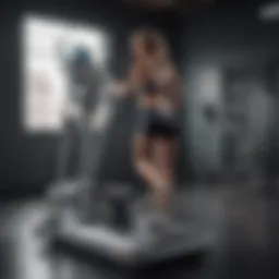 Compact cardio machine showcasing its sleek design