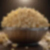 Nutritional breakdown of popcorn highlighting fiber content