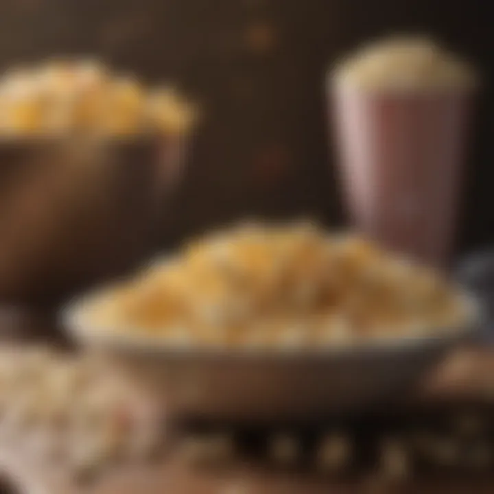 Popcorn served in a bowl with various toppings showcasing versatility