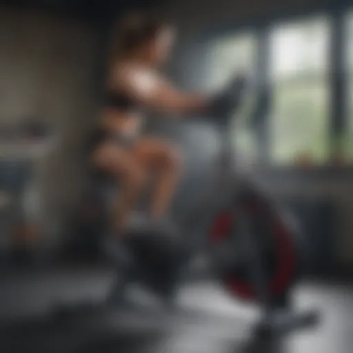 Sturdy exercise bike designed for heavy-duty use