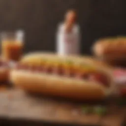 Flavorful low-sodium uncured hot dogs in a gourmet setting