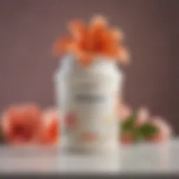 Floral-inspired gyno cream container