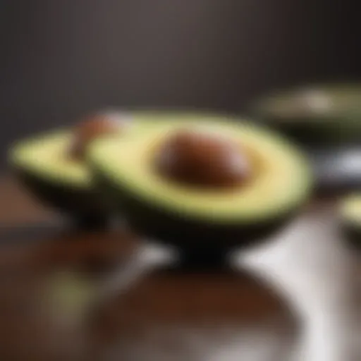 Avocado slices showcasing healthy fats