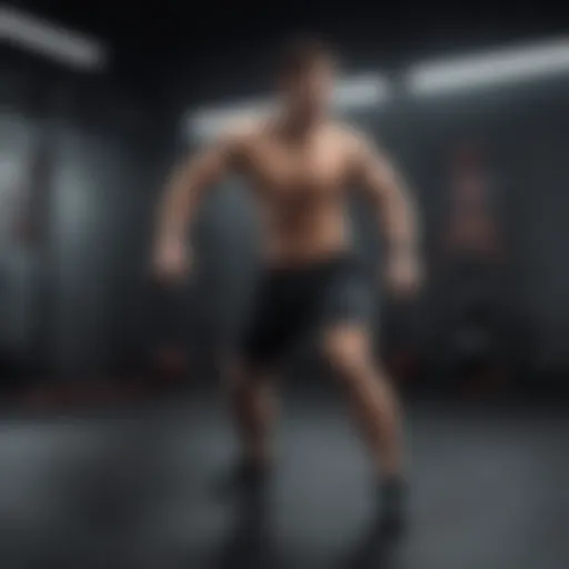 Dynamic full-body workout session showcasing various techniques