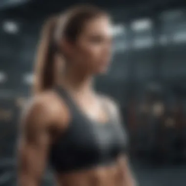 A futuristic concept of fitness technology integration