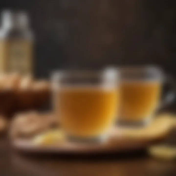 Ginger and honey tea for phlegm reduction