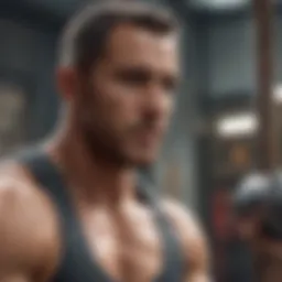 Sculpted physique with Gladiator Bar