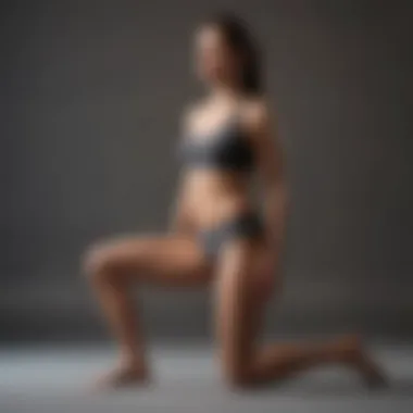 Illustration of a stretching exercise for groin muscles