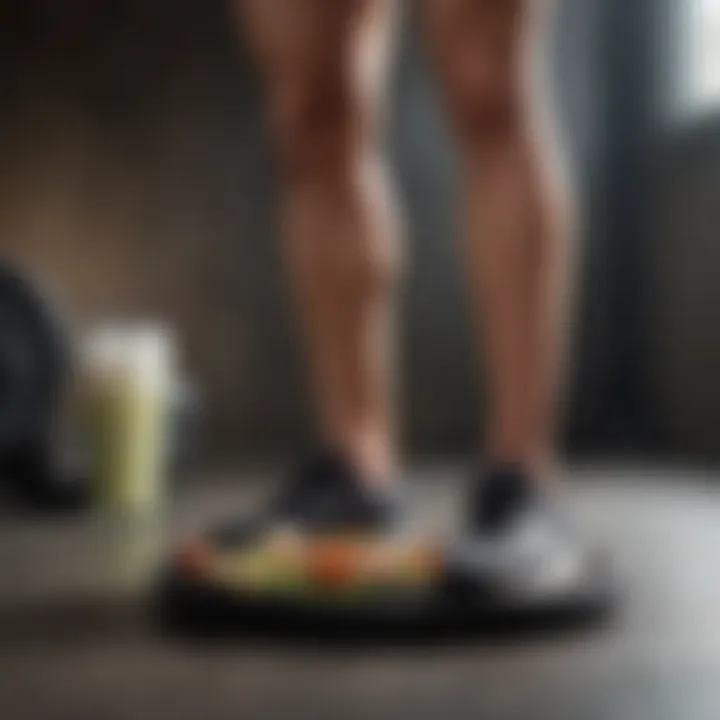 Healthy meal prep focusing on leg strength nutrition