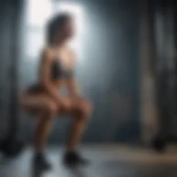 Squats being performed with correct posture