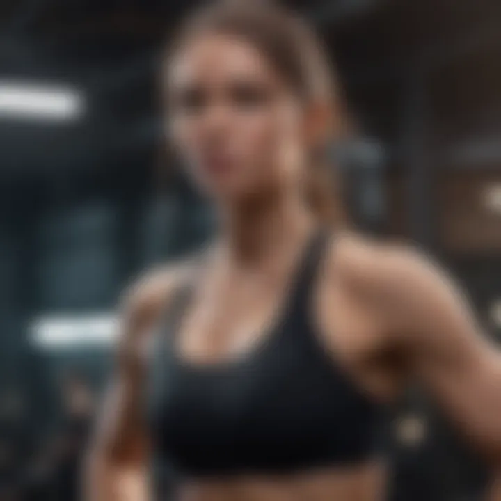 Person doing high-intensity interval training