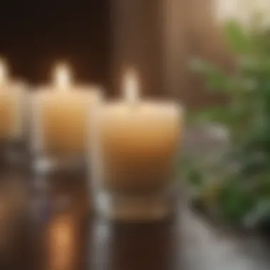 Aromatherapy oils and candles for relaxation