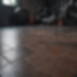 Durable rubber tiles for home gym flooring